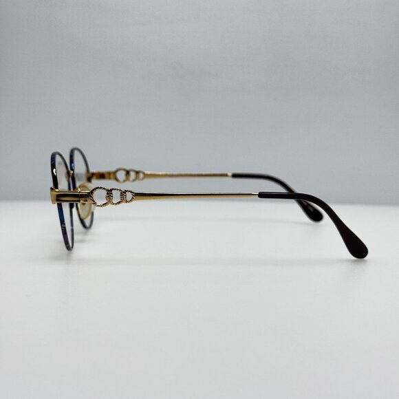 Unbranded EM-807 Gold Demi Blue Eyeglasses Eye Glasses Frames 51-19-140 - Picture 4 of 6
